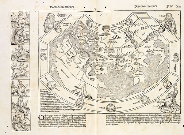 medieval map of the world