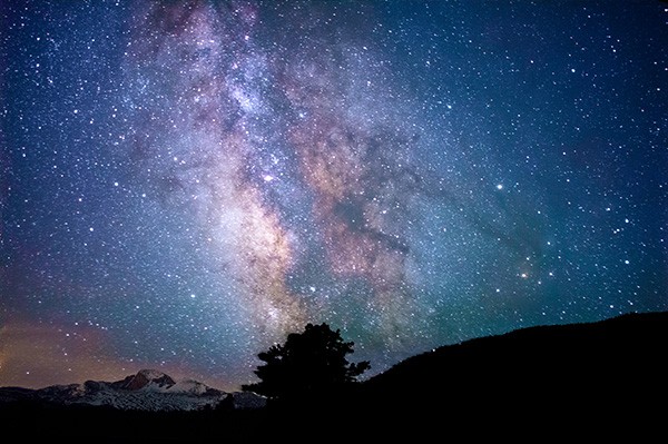 Starry night sky