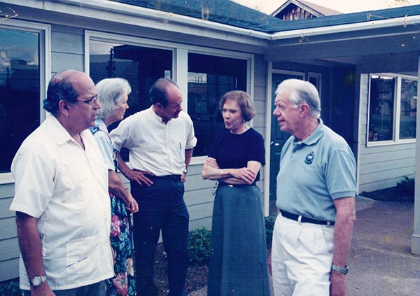 Don and Carolyn Mosely and Jimmy and Rosalynn Carter 