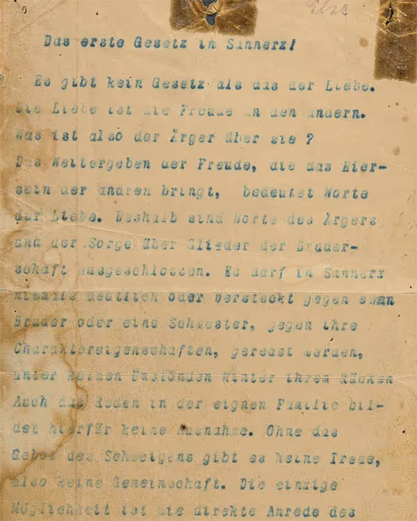 old document
