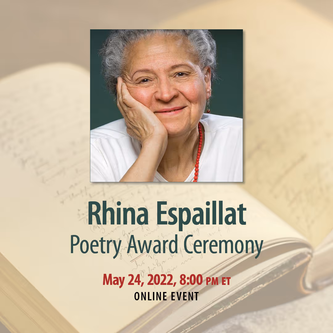Rhina Espaillat Poetry Award Ceremony 2022