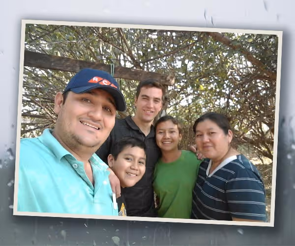 Rudi with friends in Paraguay