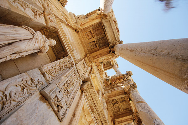 Ruins at the ancient city of Ephesus