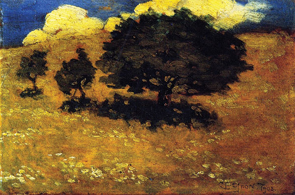 painting of a tree