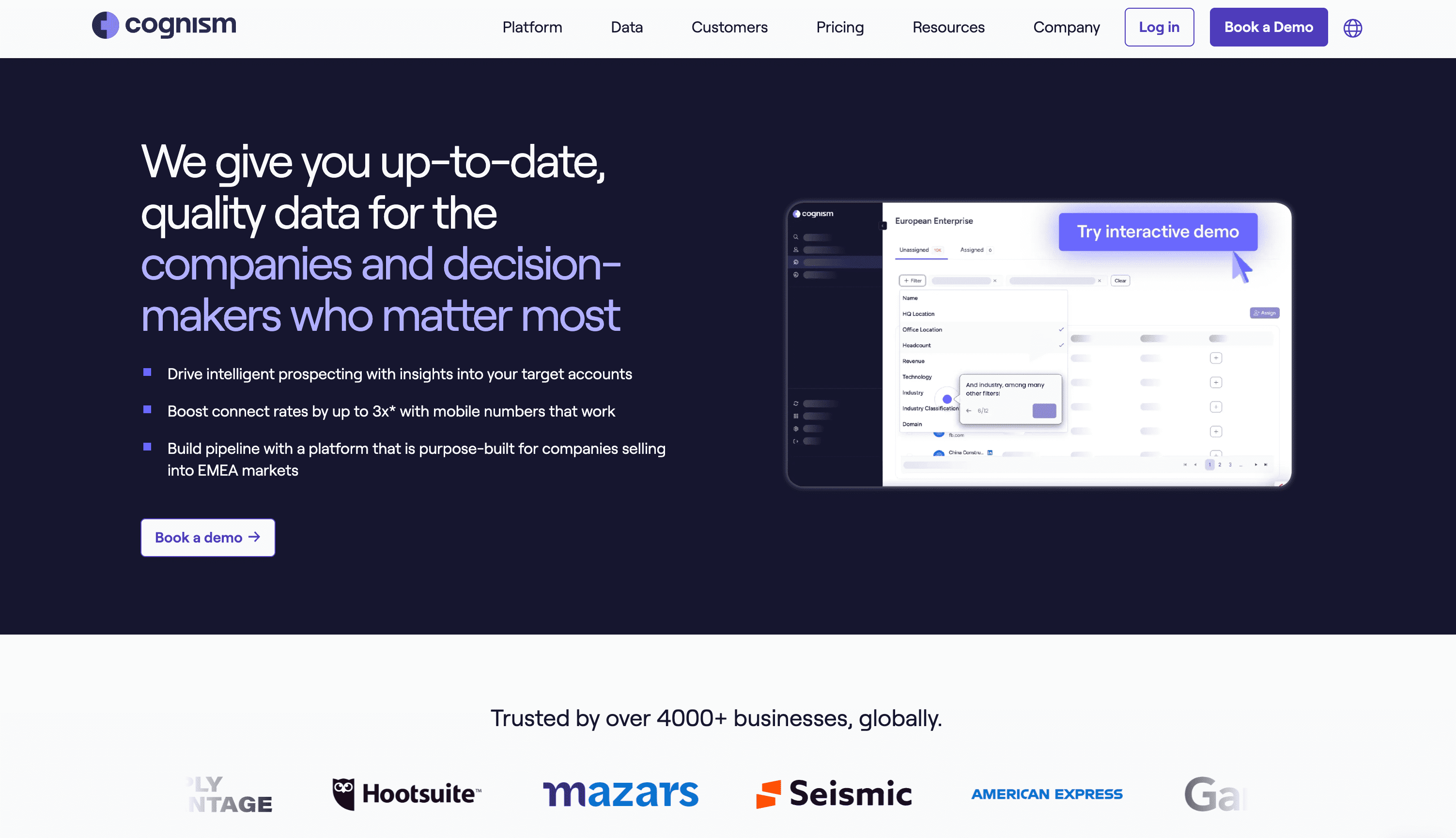 #8 Enterprise Sales Software - Cognism: GDPR-Compliant Lead Data for Smarter Outbound