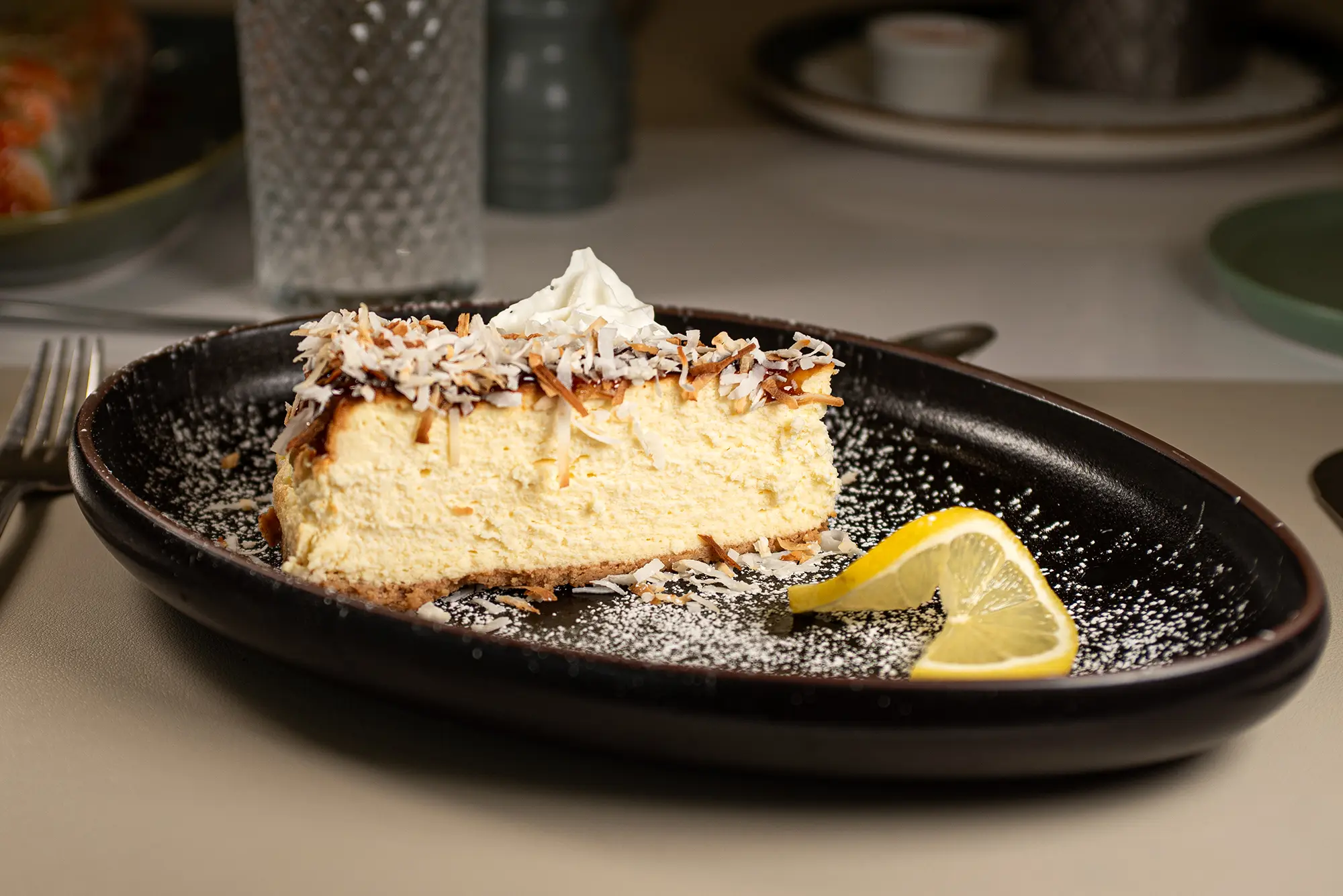 Lemon Curd - Coconut Cheesecake — Pappardello Restaurant