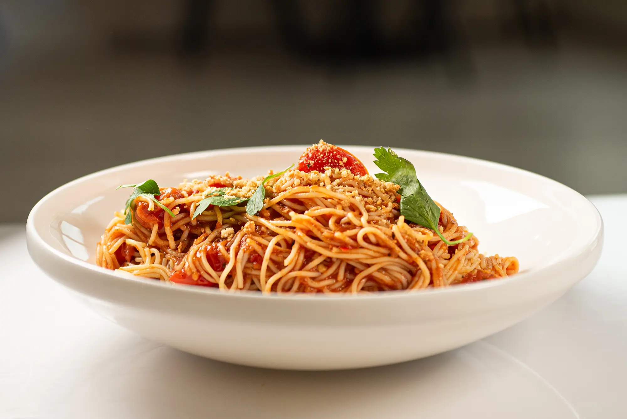 Capellini Arrabiata — Pappardello Restaurant