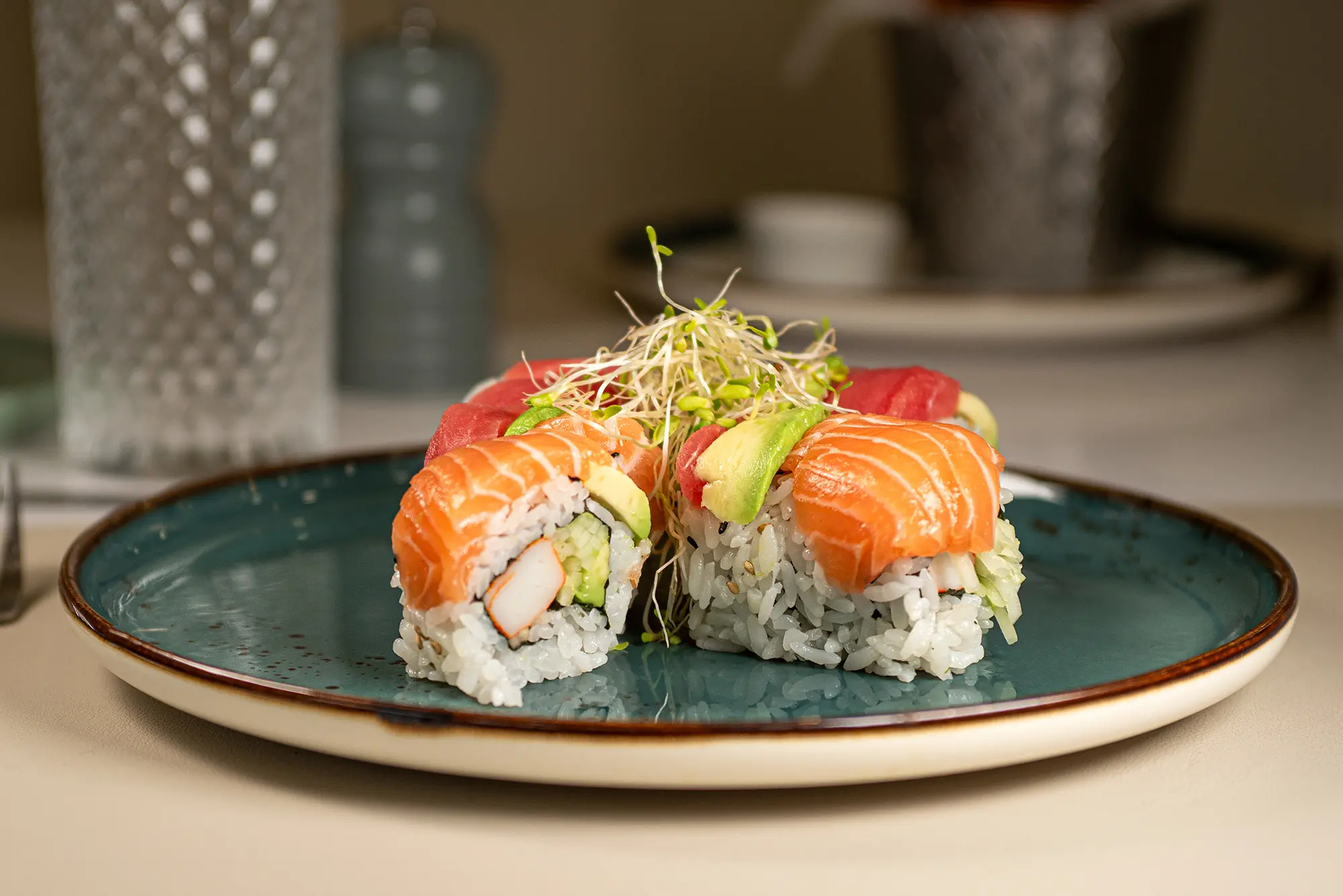 Sushi Rainbow Roll — Pappardello Restaurant