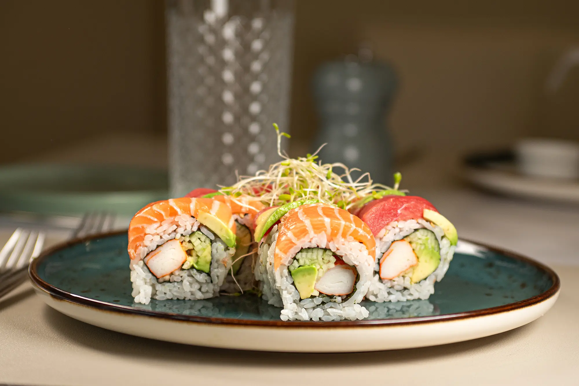 Sushi Rainbow Roll — Pappardello Restaurant