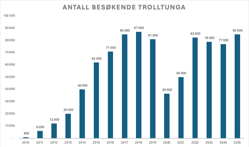 Visitors of trolltunga image