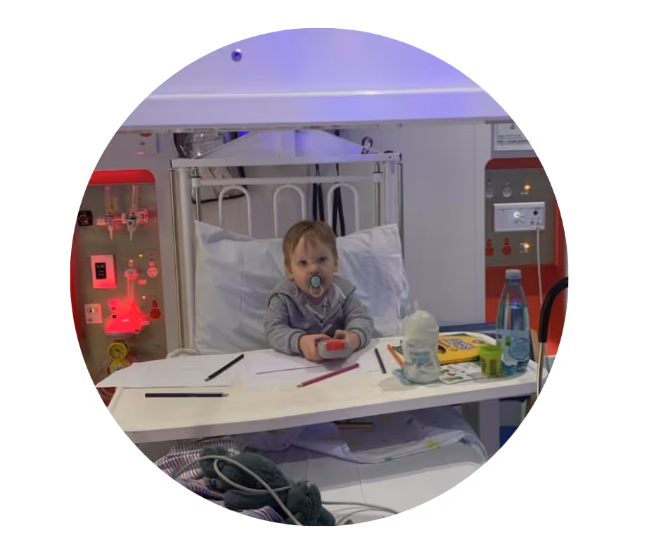 A child in hosptial