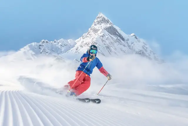 Mountain skiier