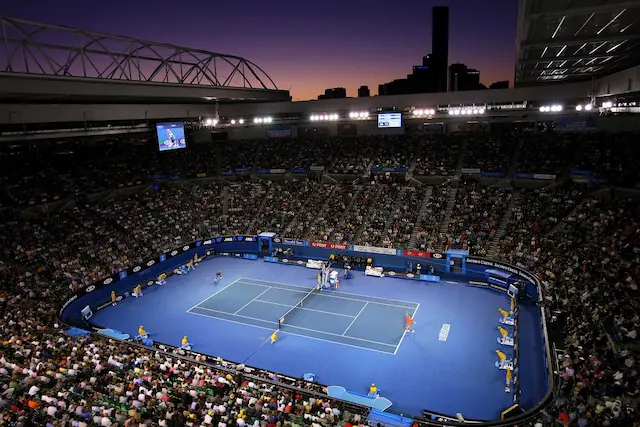 Aus Open tennis court