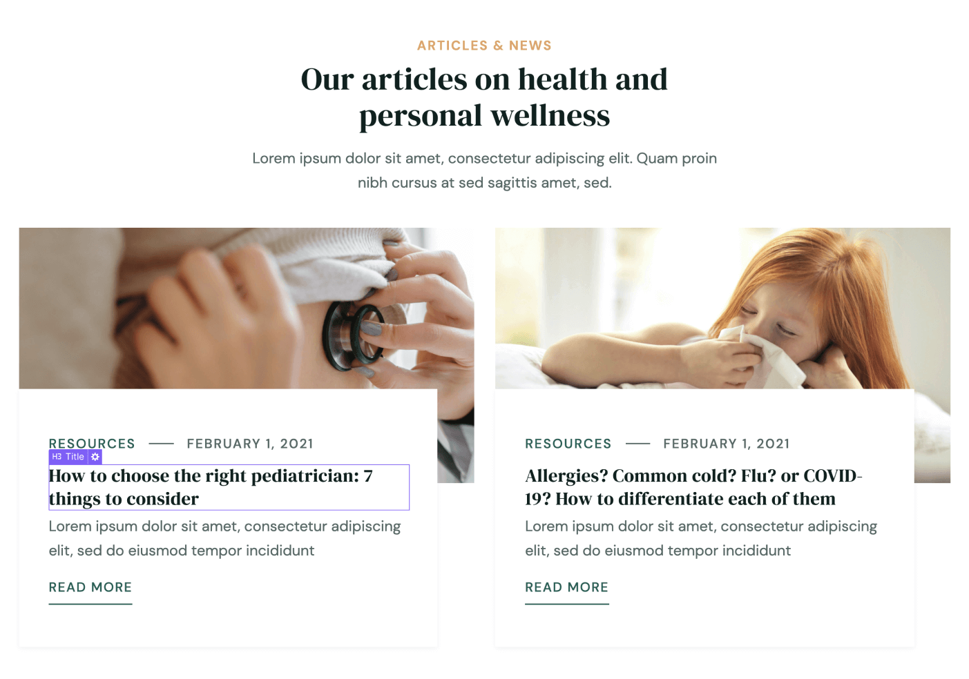 Dynamic Content - Doctor Webflow Template
