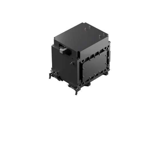 Dhruva Space Orbital Deployer 1U Metal in a stowed state.
