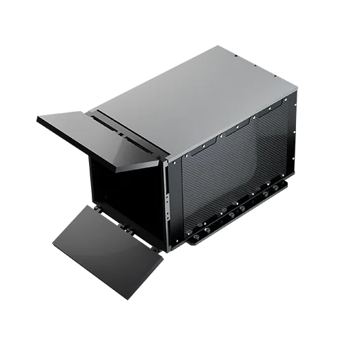 Dhruva Space Orbital Deployer 12U Composite in a deployed state.