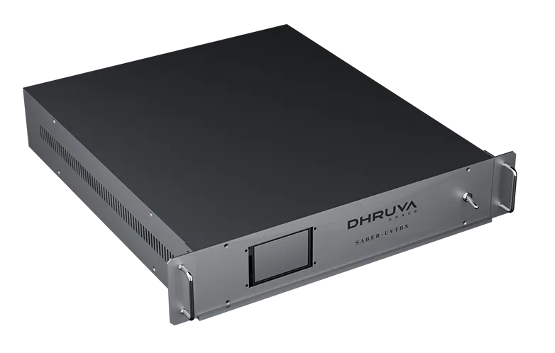 The Integrated Software-Defined Radio (SDR) is a 19-inch, 2U rack-mounted transceiver that supports multi-channel, full-duplex, and half-duplex transmission in the UHF and VHF bands.