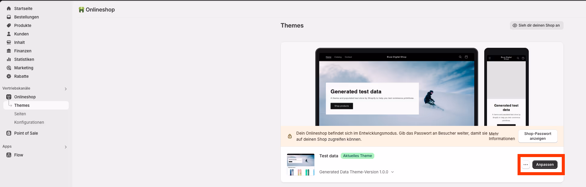 Shopify Metaobjekt im Theme Editor von Shopify verknüpfen. Praxisbeispiel Buzz Digital