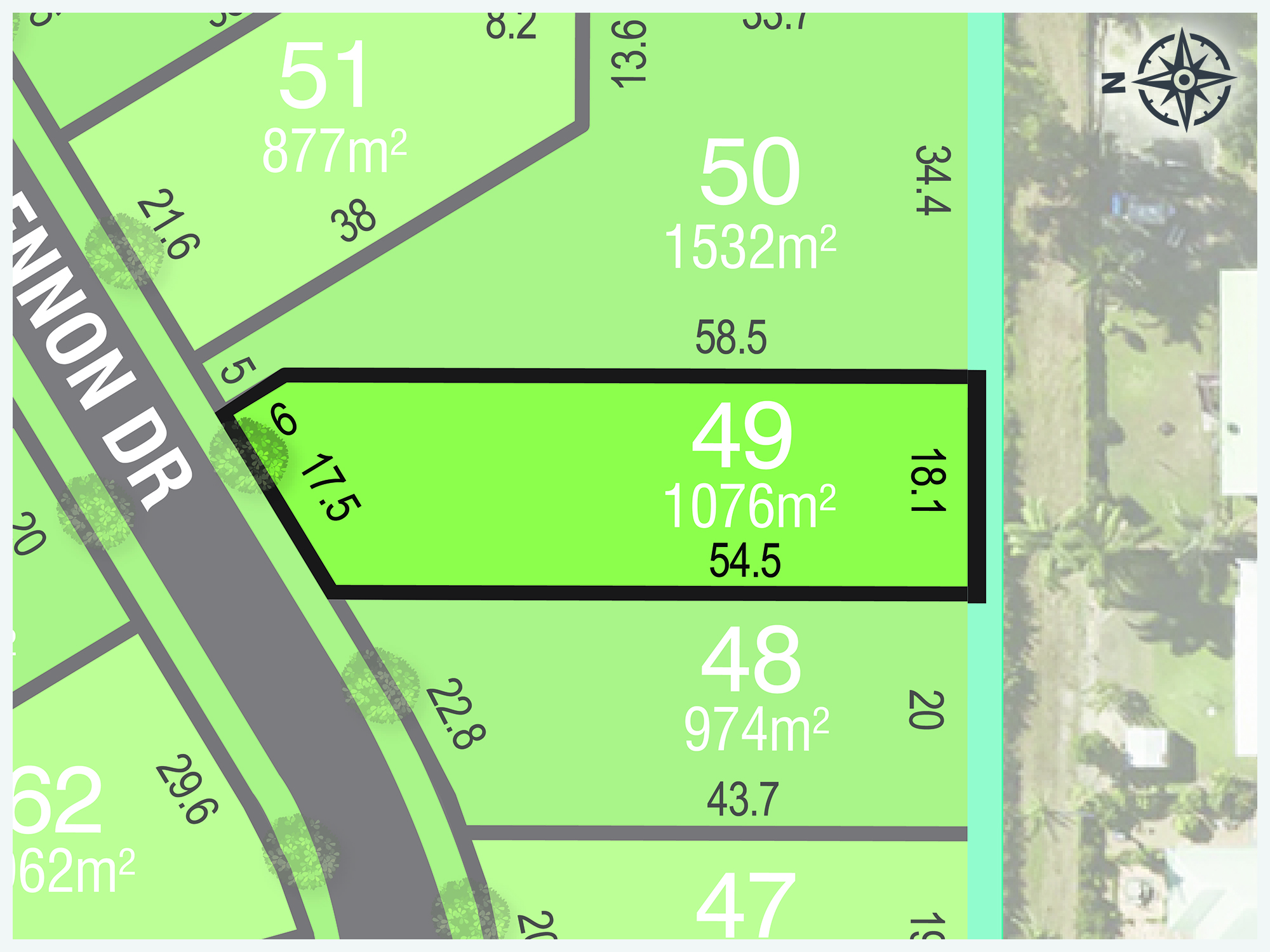 Lot 49, Lennon Drive