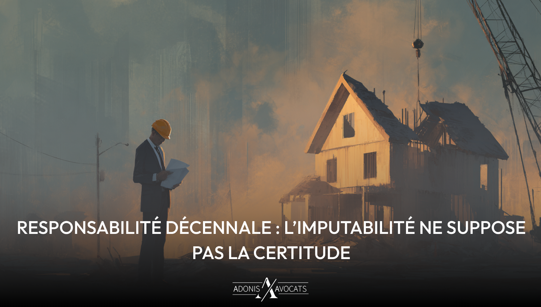Responsabilité décennale : l’imputabilité ne suppose pas la certitude
