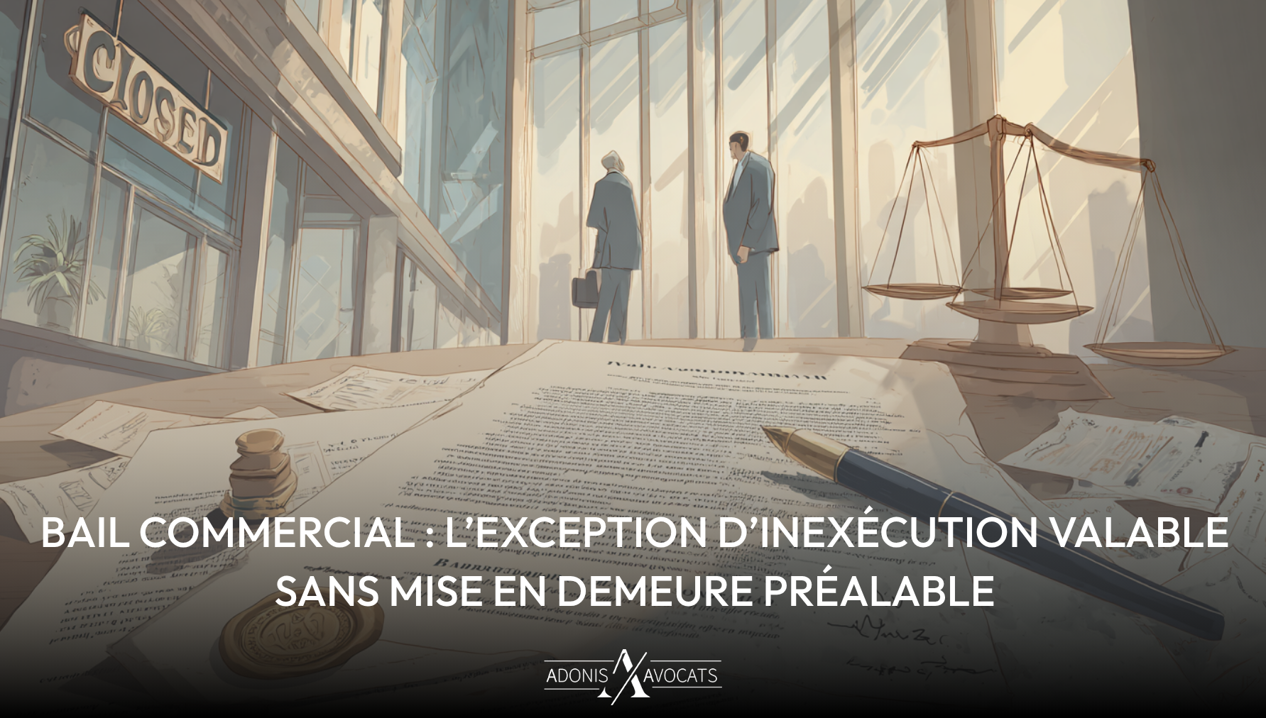 Bail commercial : l’exception d’inexécution valable sans mise en demeure préalable