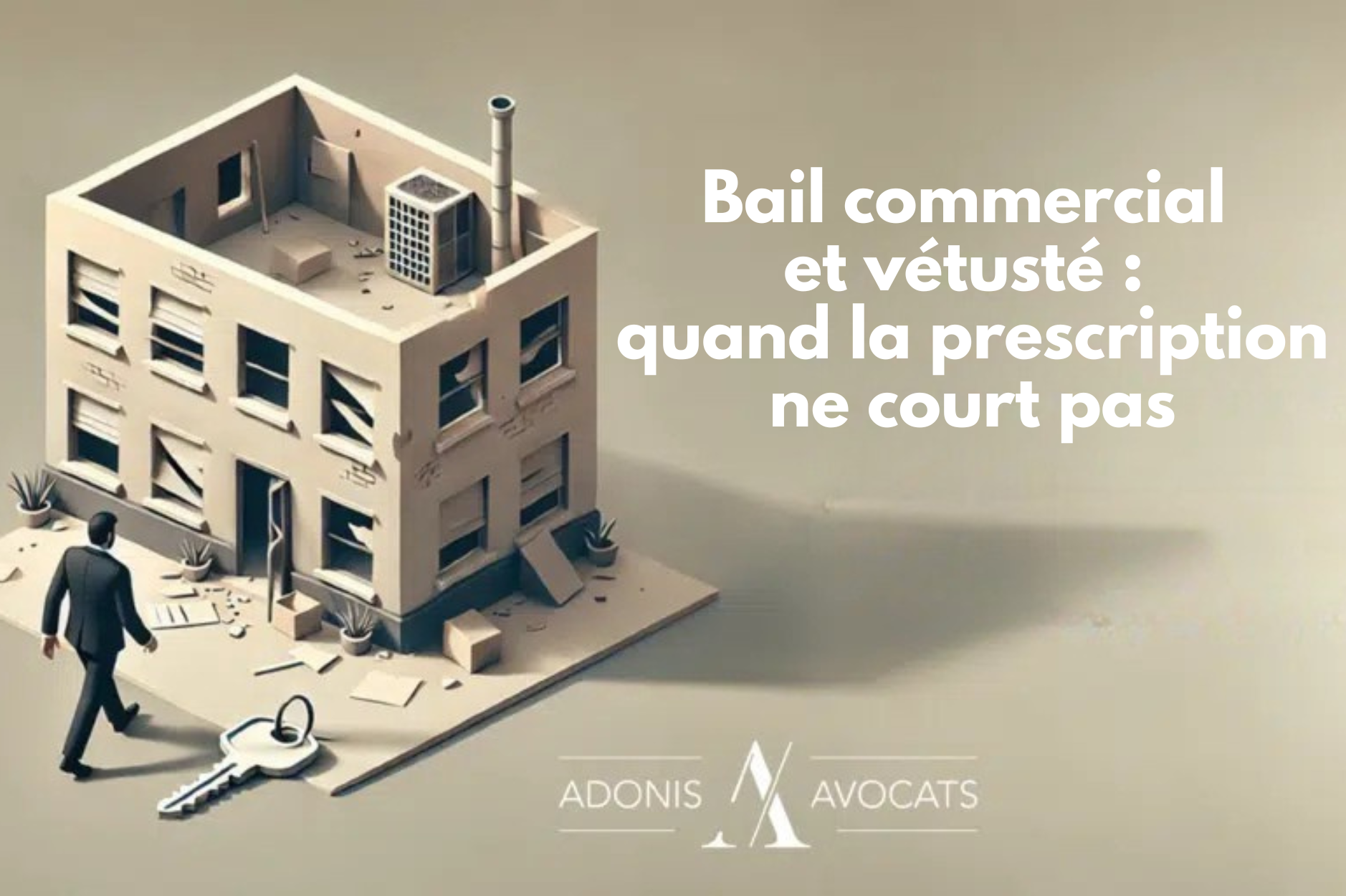 Bail commercial et vétusté : quand la prescription ne court pas