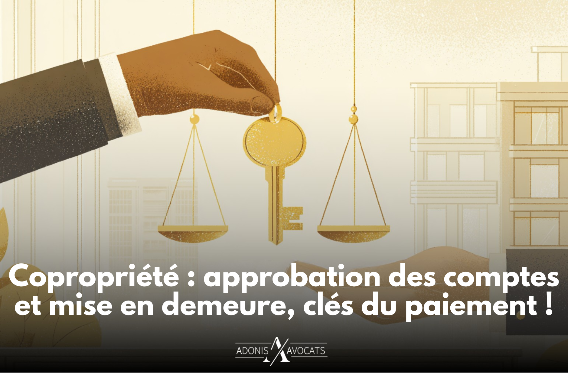 Copropriété : approbation des comptes et mise en demeure, clés du paiement !