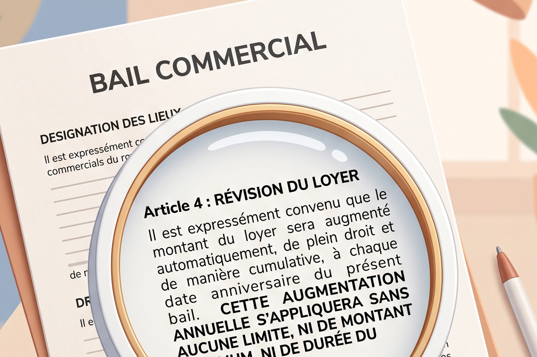 Bail commercial : Attention aux clauses encadrant l'augmentation des loyers