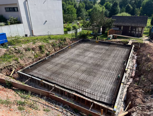 Ein Referenzbild mit Gefällebeton