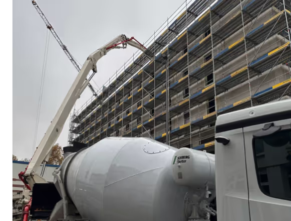 Eine Industriehalle bekommt einen Industrieboden