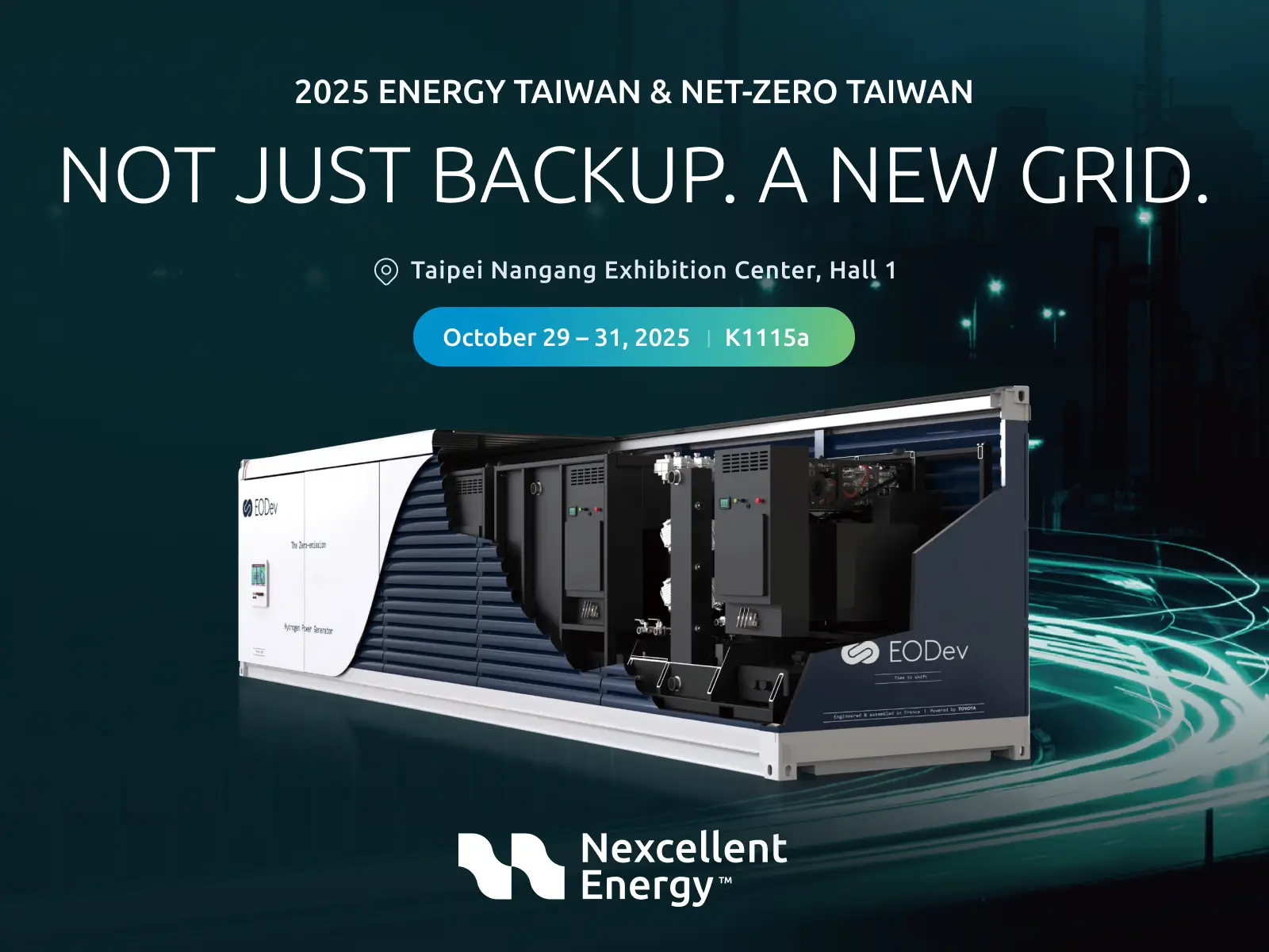 Nexcellent Energy at Energy Taiwan 2025｜Hydrogen Resilient Grid × Commercial Green Energy Applications