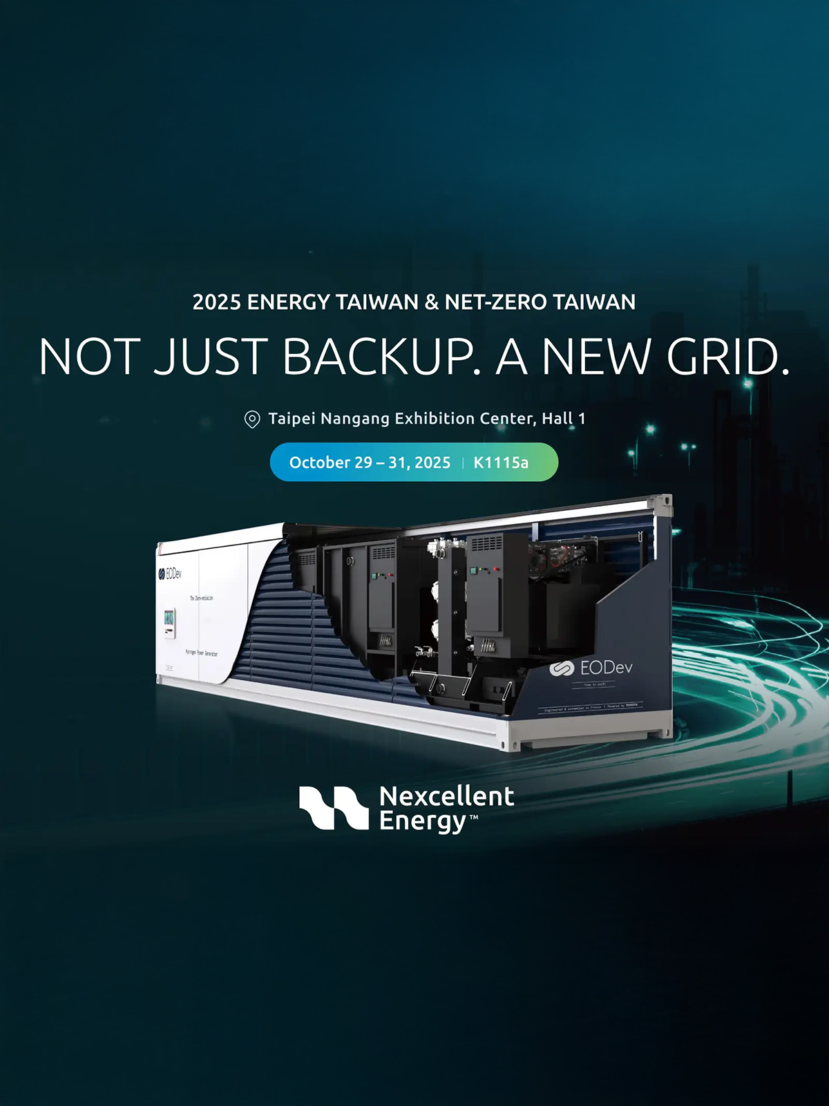 Nexcellent Energy at Energy Taiwan 2025｜Hydrogen Resilient Grid × Commercial Green Energy Applications
