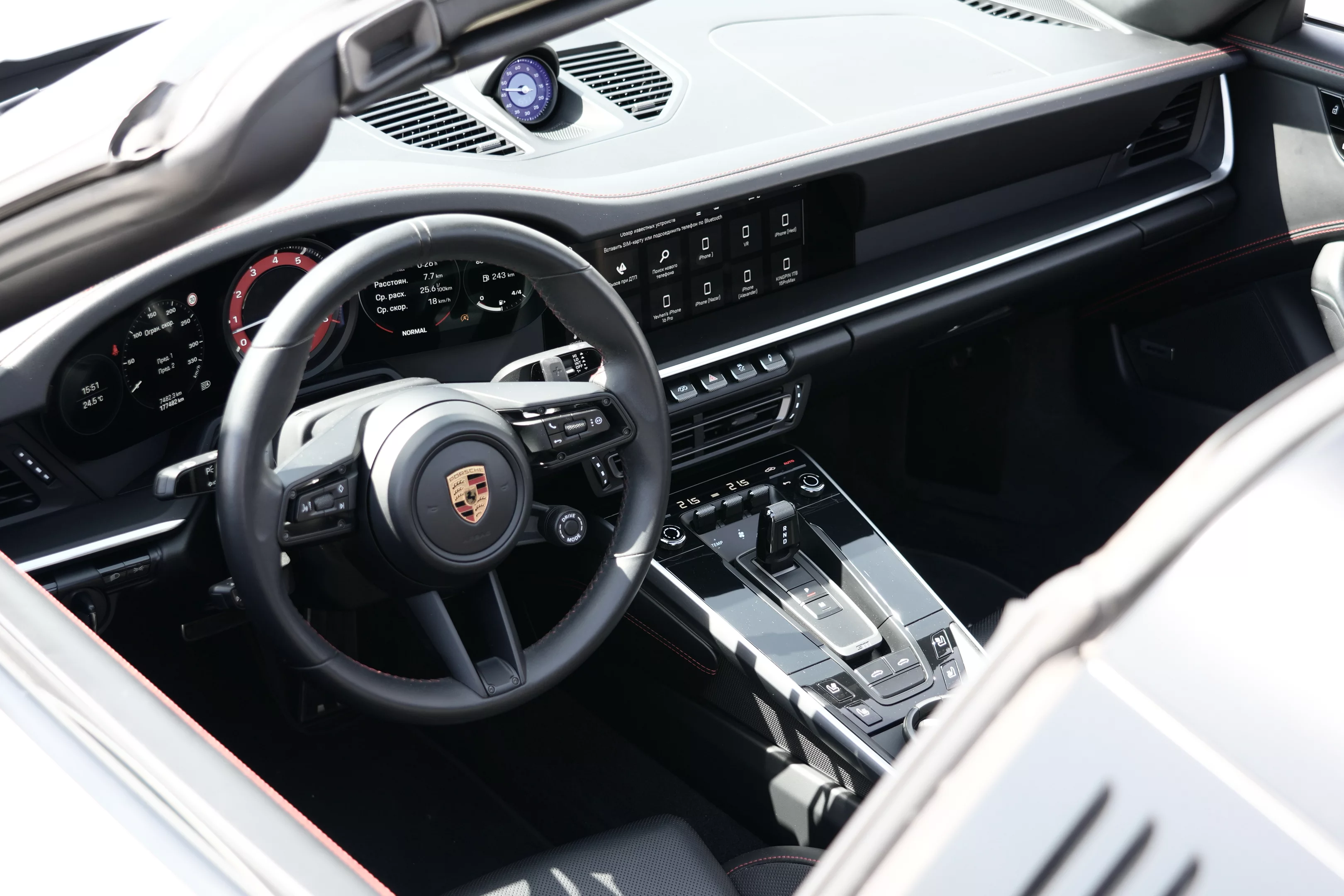 Experience open-top driving with the Porsche 911 Targa 4S (992) from Leader Rentals. Featuring a 450 hp twin-turbo flat-six and all-wheel drive, it sprints from 0–100 km/h in 3.8 seconds. The signature retractable Targa roof blends classic style with modern tech, delivering an iconic driving experience. Perfect for scenic routes, weekend escapes, and luxury touring across Europe.