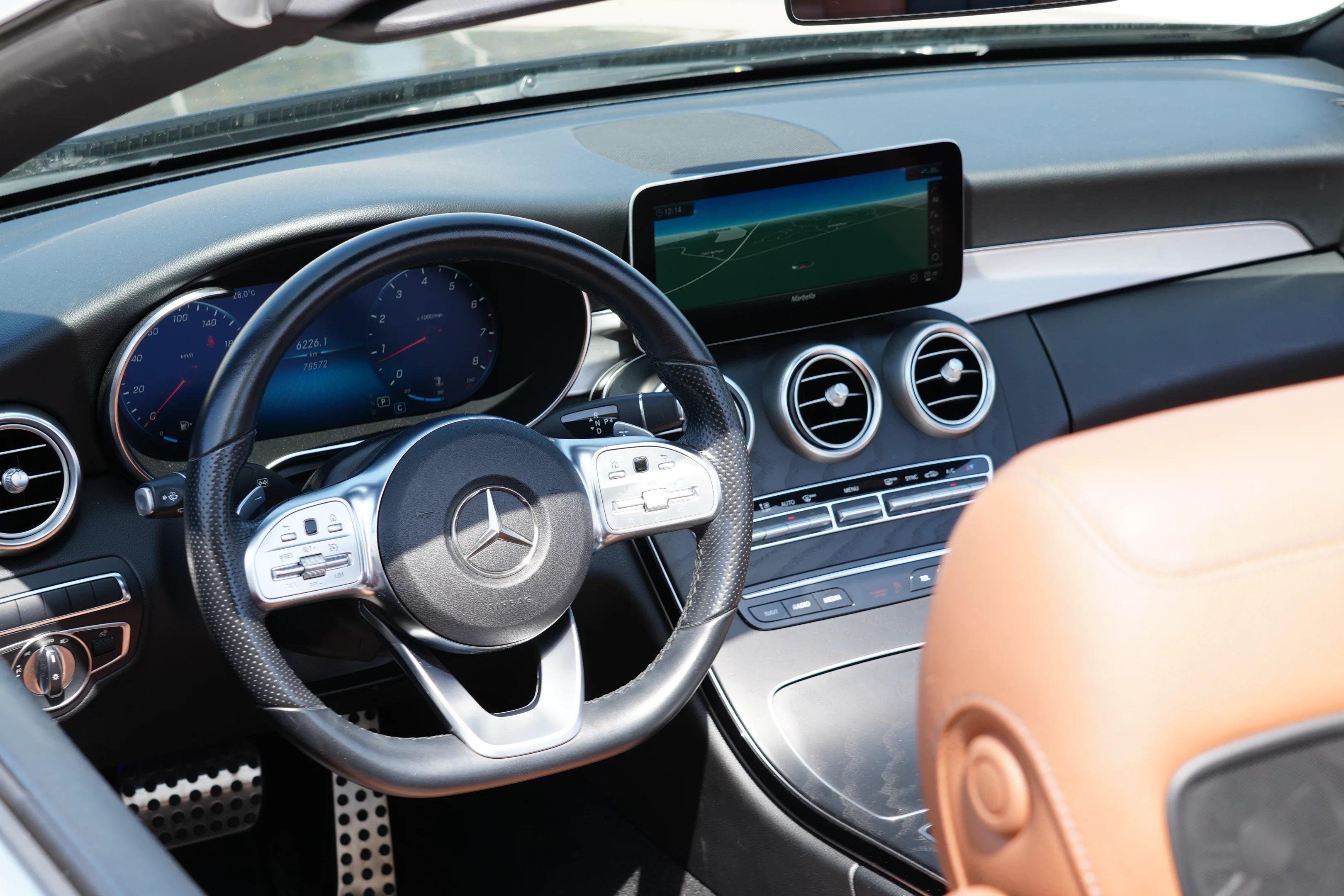 Enjoy open-air elegance with the Mercedes-Benz C300 Cabrio from Leader Rentals. Powered by a 258 hp turbocharged engine, it delivers smooth performance and refined comfort. The soft-top roof opens in seconds, making it perfect for stylish coastal drives or weekend escapes. With premium interiors, advanced tech, and timeless design, the C300 Cabrio offers the ideal blend of luxury and driving pleasure across Europe.