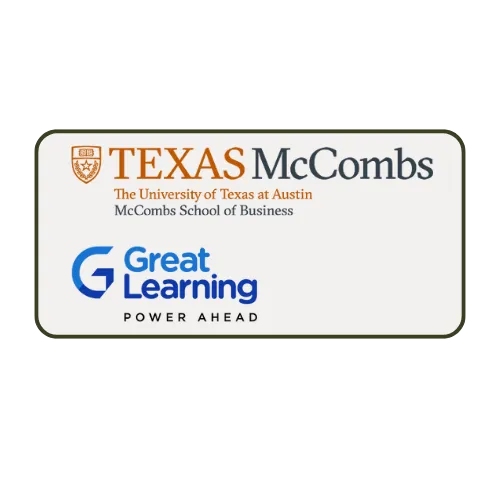 Texas McCombs and Great Learning partnership logo