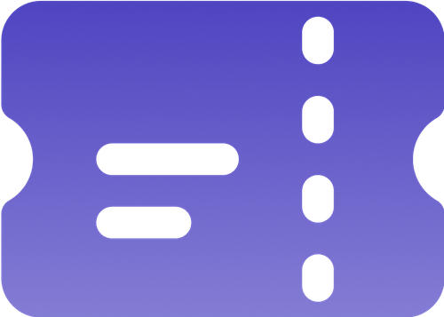 Streamline event registration and ticketing ticket icon