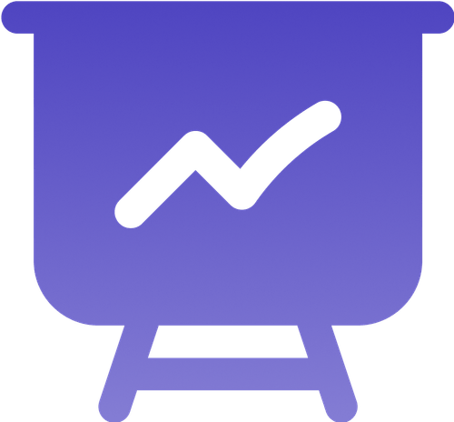 Measure offline media and advertising effectiveness chart icon