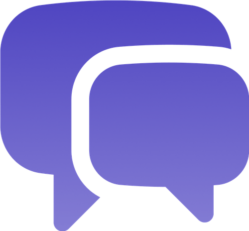 Inspire user generated content and feedback message bubbles icon