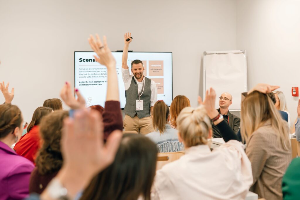 Lech Guzowski podczas konferencji LeadWell