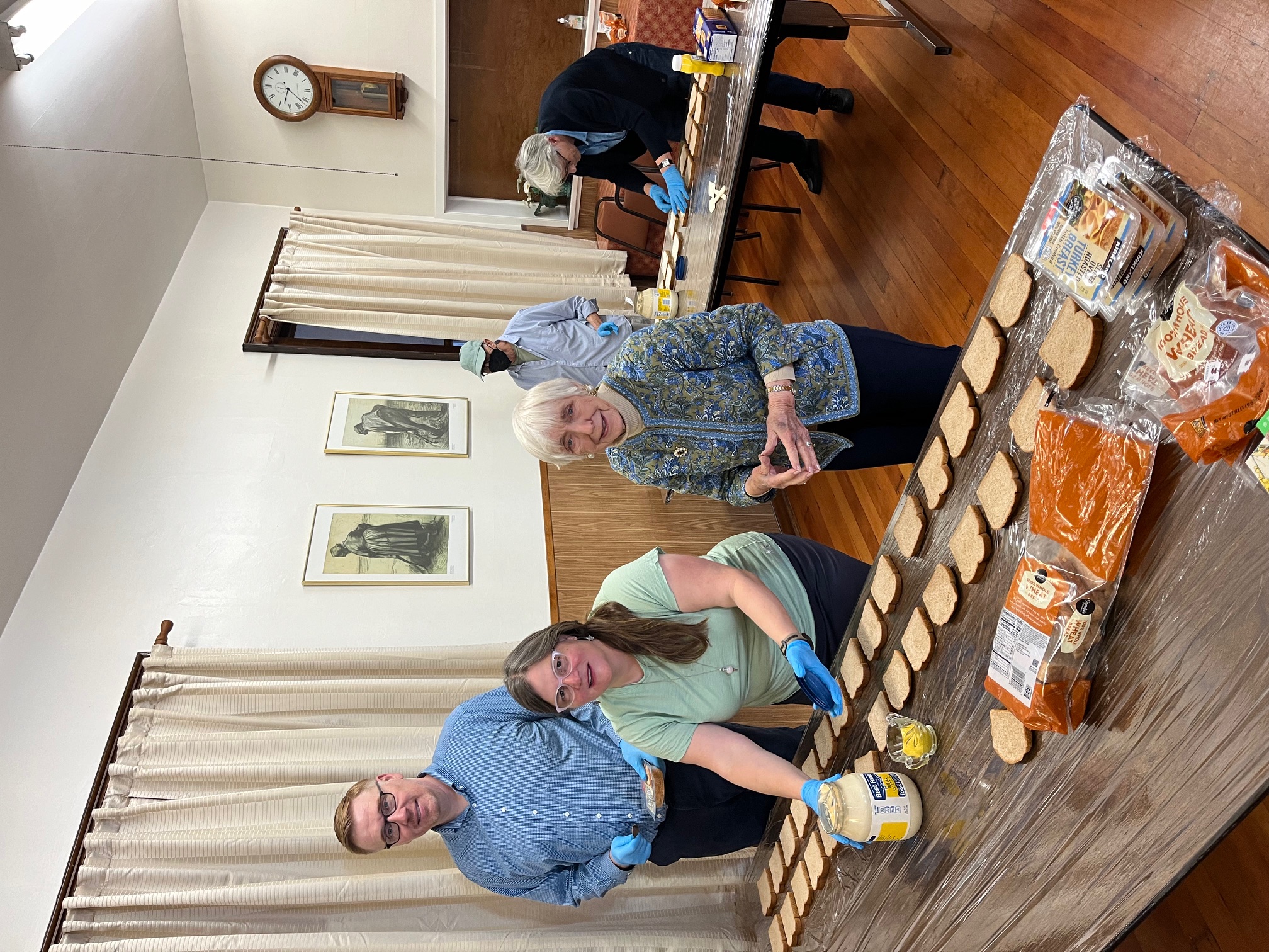 12 noon - help make bag lunches for people in need