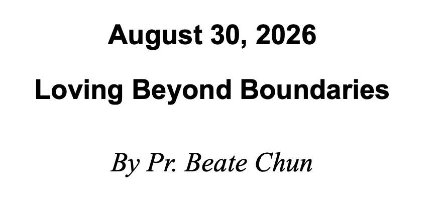 August 30 2026 - Loving Beyond Boundaries