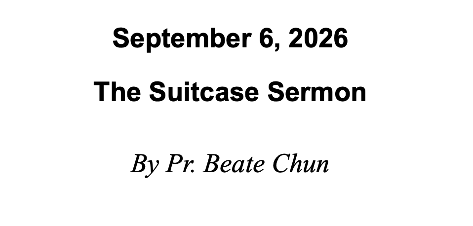 Sept 6 2026 - Suitcase Sermon