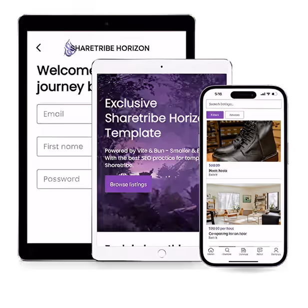 Journeyhorizon's Sharetribe Mobile marketplace template