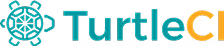 TurtleCI logo with stylized turtle shell icon and text.