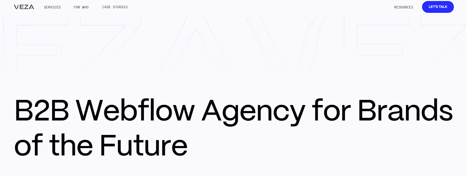 Veza Digital webflow development agency