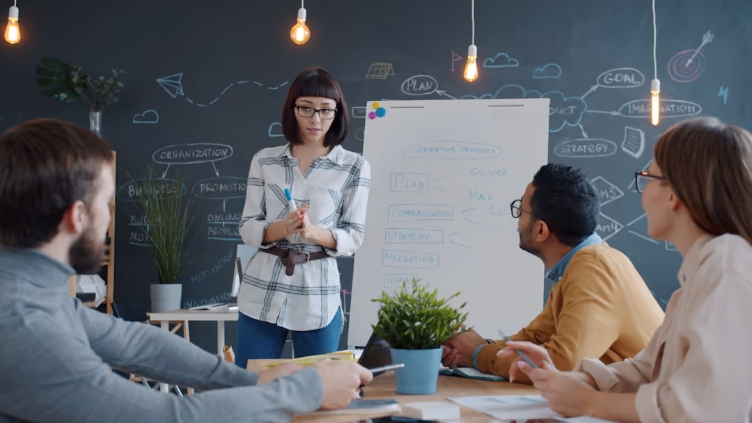 Strategic discussions shaping the pathway for a marketing team's success