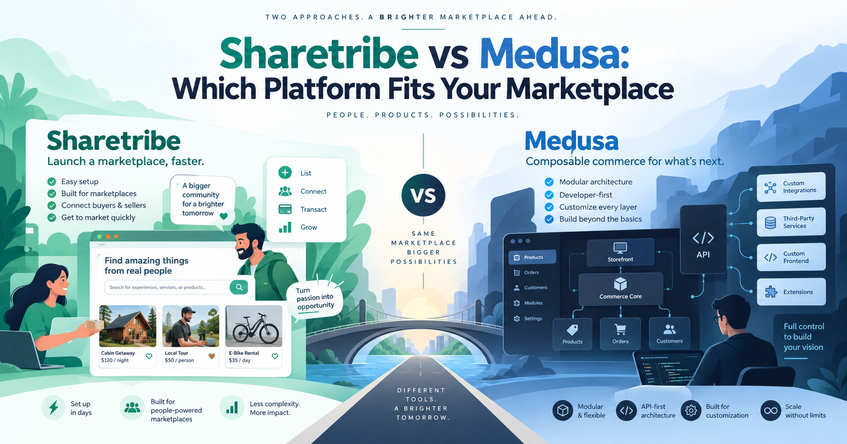 Sharetribe vs Medusa: What You're Actually Choosing