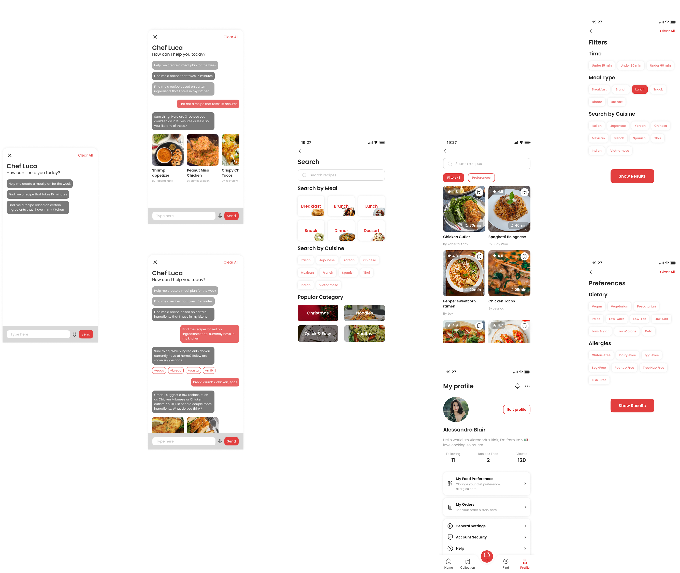 AI recommendation prototype