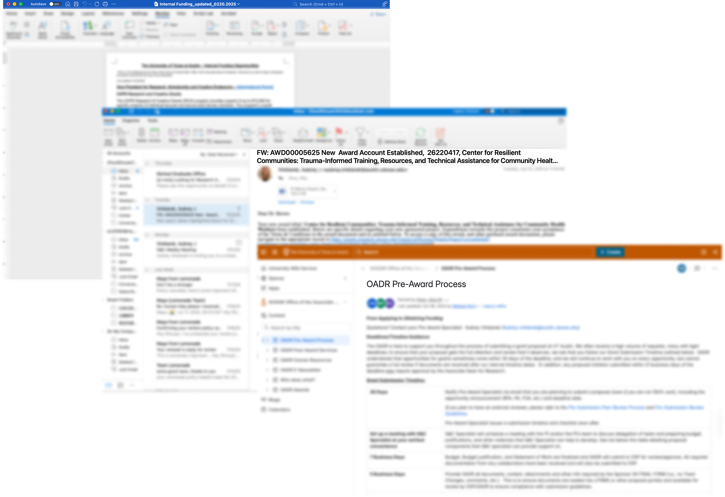 email and wiki page screenshot