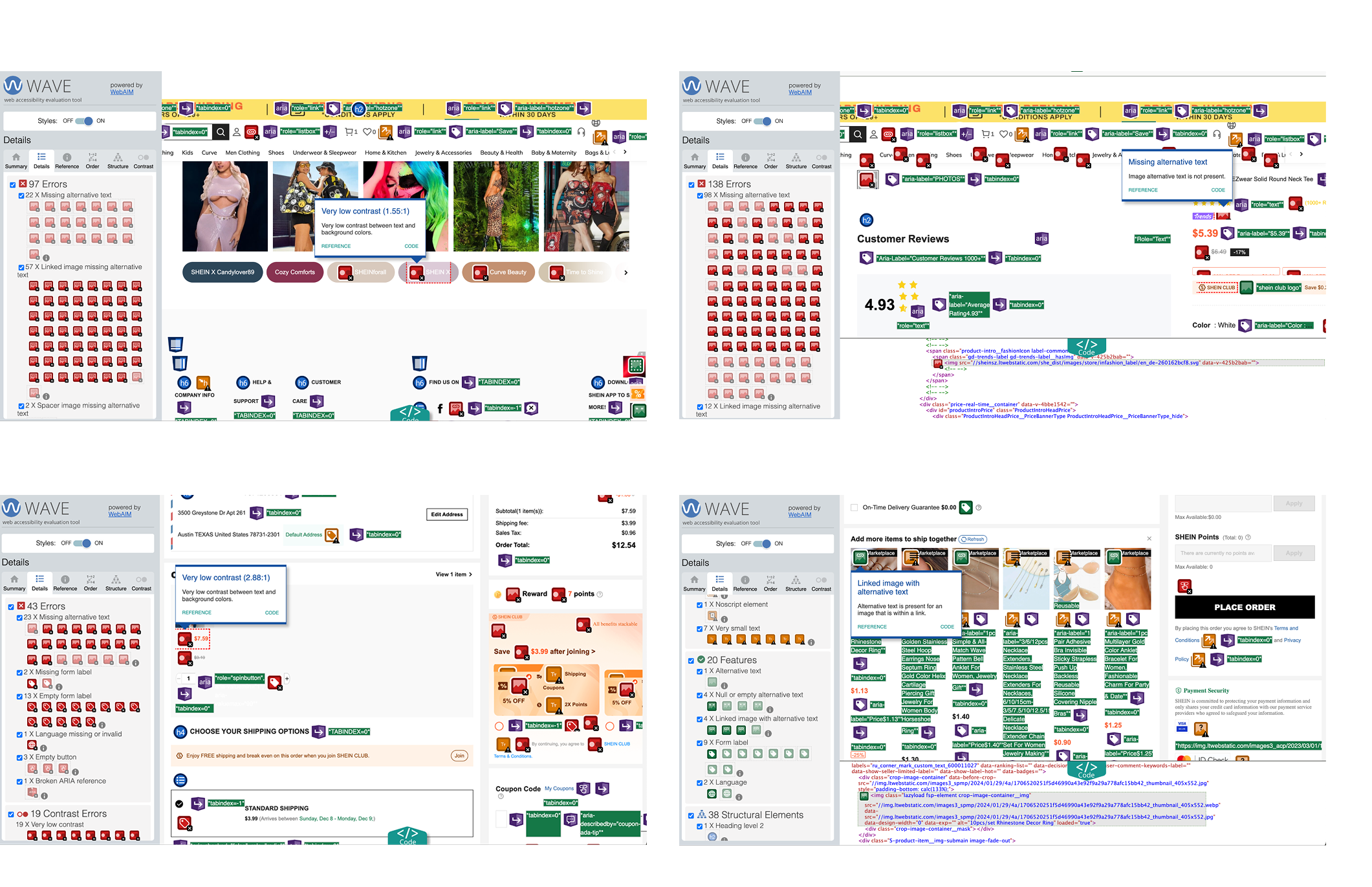 Major Accessibility Failures